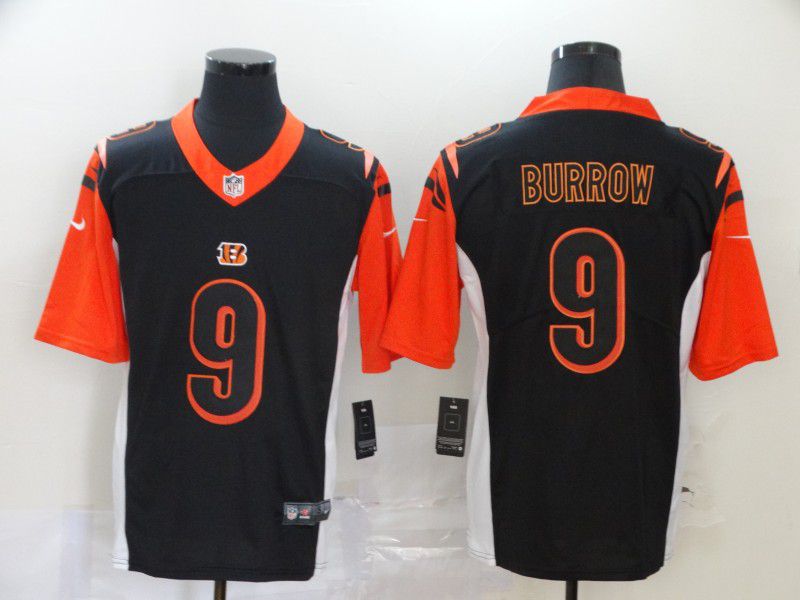 Men Cincinnati Bengals #9 Burrow Black Nike Vapor Untouchable Stitched Limited NFL Jerseys->los angeles chargers->NFL Jersey